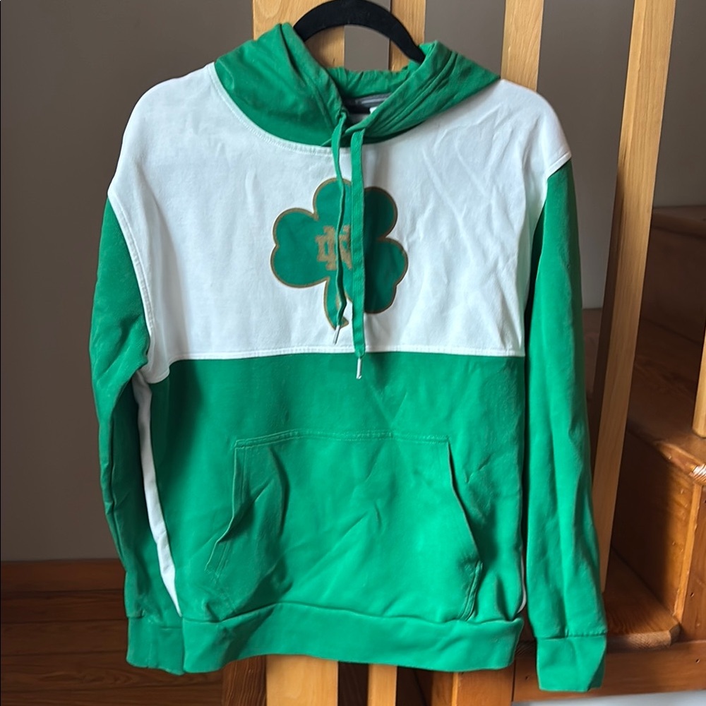 Under Armour Green and White Shamrock Pullover Hoodie